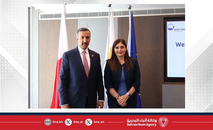 Bahrain, Cyprus discuss strengthening maritime, logistics cooperation